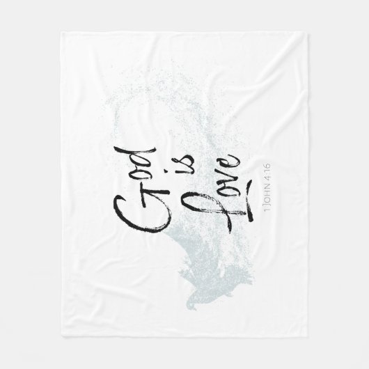 Gott ist Liebe Fleecedecke (Vorderseite)