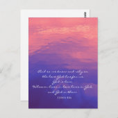 Gott ist Liebe | Foto Christlicher benutzerdefinie Postkarte (Vorne/Hinten)
