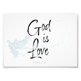 Gott ist Liebe Fotodruck