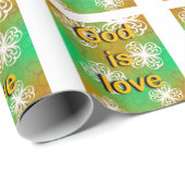 Gott ist Liebe Geschenkpapier (Rolleneckpunkt)