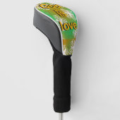 Gott ist Liebe Golf Headcover (angewinkelt)