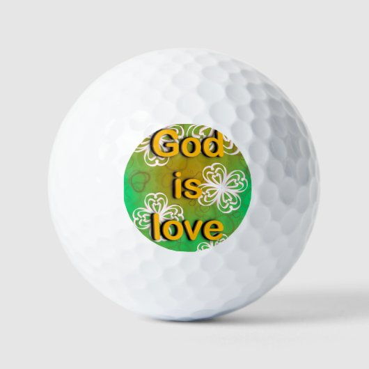 Gott ist Liebe Golfball (Vorderseite)