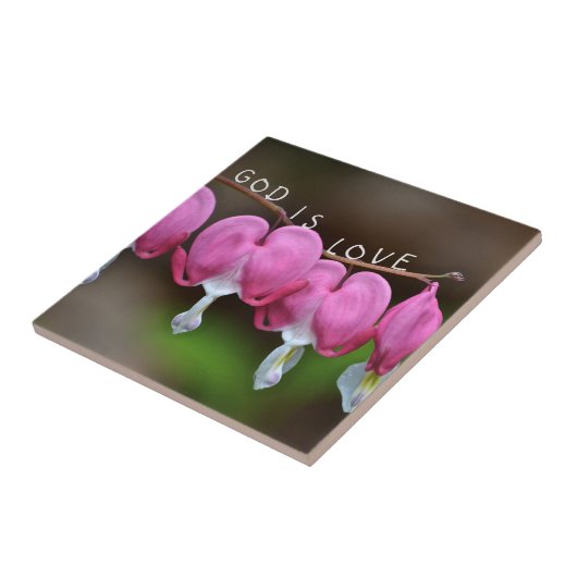 Gott ist Liebe Herz Fliese (Seite)