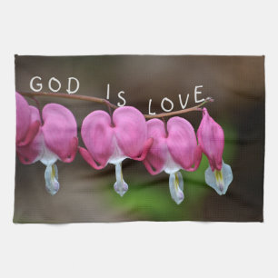 Gott ist Liebe Herz Geschirrtuch