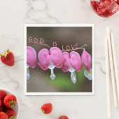 Gott ist Liebe Herz Serviette (Beispiel)