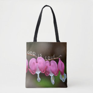 Gott ist Liebe Herz Tasche