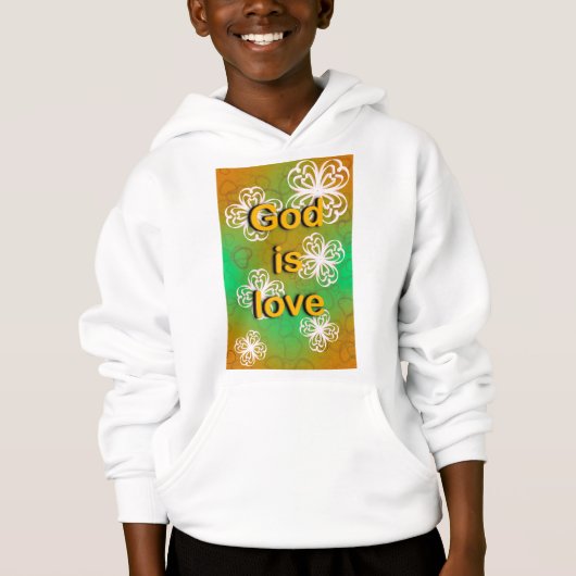 Gott ist Liebe Hoodie (Vorderseite)
