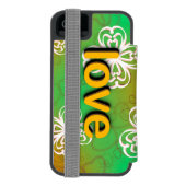 Gott ist Liebe Incipio iPhone Geldbeutel-Hülle (Folio Rückseite)
