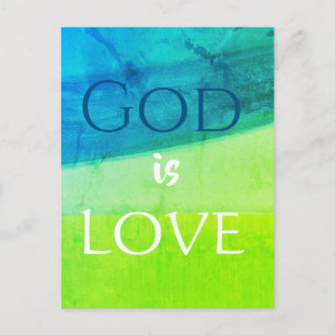 Gott ist Liebe Inspirierend Postkarte