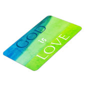 Gott ist Liebe Inspirierender Magnet (Linke Seite)
