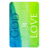 Gott ist Liebe Inspirierender Magnet (Vertikal)