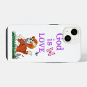 Gott ist Liebe iPhone Hülle (Rückseite (Horizontal))