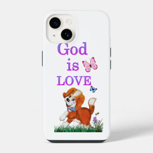 Gott ist Liebe iPhone Hülle (Rückseite)