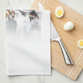 Gott ist Liebe, Jesus Küchenhandtuch Geschirrtuch (Viertel Falte)