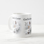 Gott ist Liebe, Jesus Tasse (Vorderseite Links)