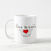 Gott ist Liebe Kaffeetasse (Links)