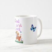 Gott ist Liebe Kaffeetasse (VorderseiteRechts)