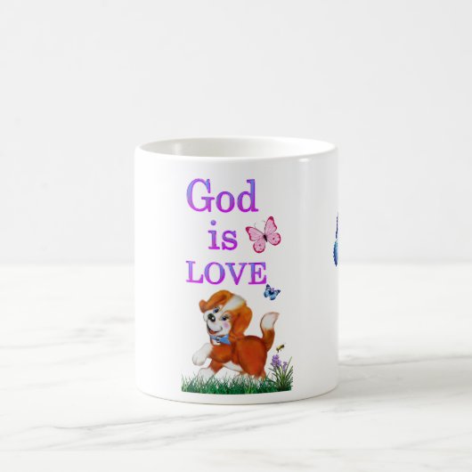 Gott ist Liebe Kaffeetasse (Mittel)