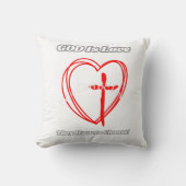 Gott ist Liebe. Kissen (Vorderseite)