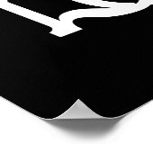 Gott ist Liebe" Künstlerische Glaubenstypografie Poster (Ecke)