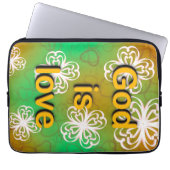 Gott ist Liebe Laptopschutzhülle (Vorderseite)