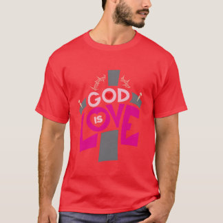 Gott ist Liebe Mädchen T-Shirt