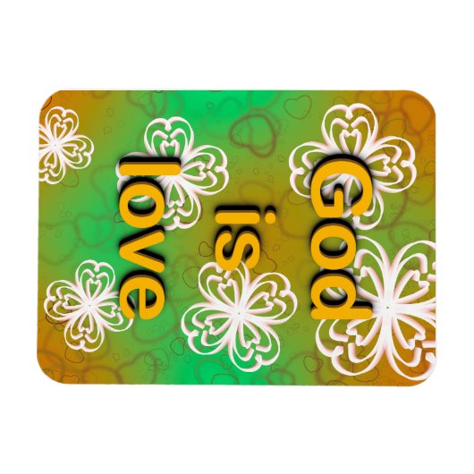 Gott ist Liebe Magnet (Horizontal)