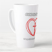Gott ist Liebe. Milchtasse (Linke Ecke)