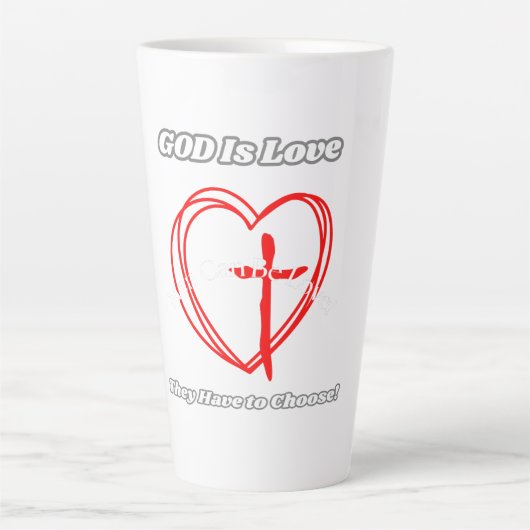 Gott ist Liebe. Milchtasse (Vorderseite)