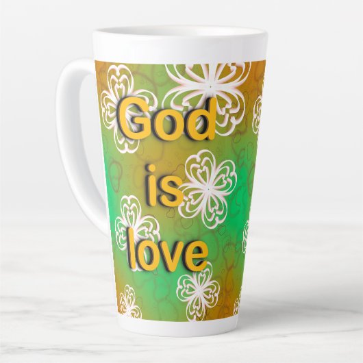 Gott ist Liebe Milchtasse (Linke Ecke)