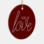 Gott ist Liebe Moderne Christlich Keramik Ornament (Rechts)