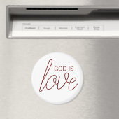 Gott ist Liebe Moderne Christlich Magnet (In Situ (Geschirrspüler))