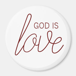 Gott ist Liebe Moderne Christlich Magnet