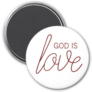 Gott ist Liebe Moderne Christlich Magnet
