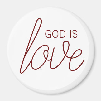 Gott ist Liebe Moderne Christlich Magnet