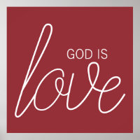 Gott ist Liebe Moderne Christlich