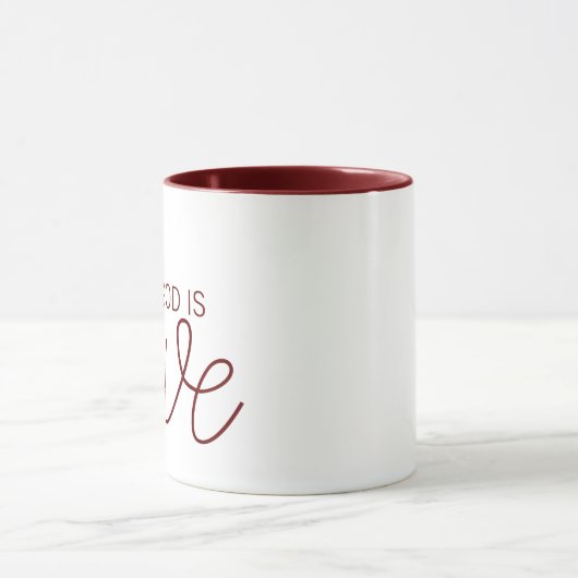 Gott ist Liebe Moderne Christlich Tasse (Zentrum)