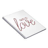 Gott ist Liebe Modernes Christliches Gebetsblatt Notizblock (Rechte Seite)