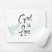 Gott ist Liebe Mousepad (Mit Mouse)