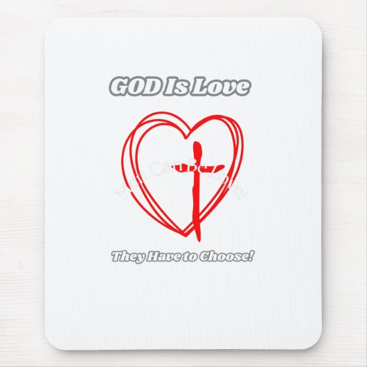 "Gott ist Liebe." Mousepad (Vorne)