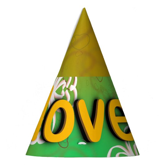 Gott ist Liebe Partyhütchen (Links)