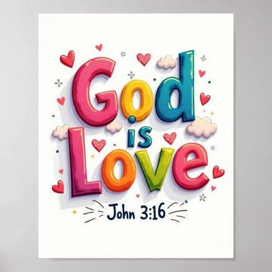 Gott ist Liebe Poster (Vorne)