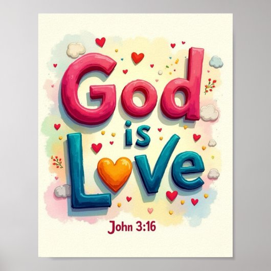 Gott ist Liebe Poster (Vorne)