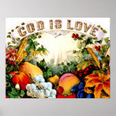Gott ist Liebe Poster PRINT (Vorne)