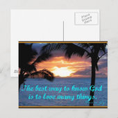 Gott ist Liebe Postkarte (Vorne/Hinten)