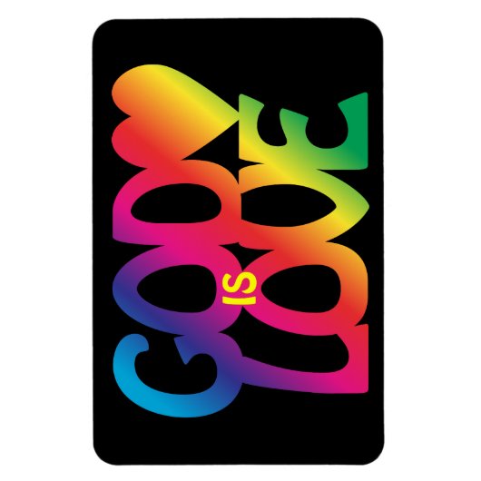Gott ist Liebe Premium Flexi Magnet (Vertikal)