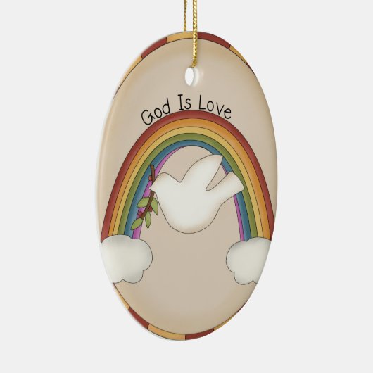 Gott ist Liebe Religiöse Ornamente oder Mauer häng (Rechts)