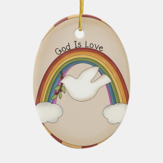 Gott ist Liebe Religiöse Ornamente oder Mauer häng (Vorne)