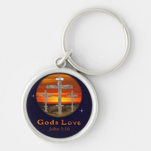 Gott ist Liebe Schlüsselanhänger (Vorne)