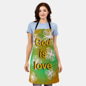 Gott ist Liebe Schürze (Getragen)